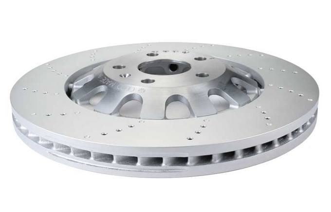 Audi Disc Brake Rotor - Front (370mm) (Cross-Drilled)